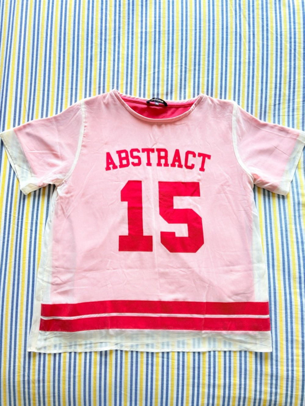 Tout à Coup Two layers Pink Graphic Tee